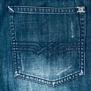 Buffalo David Bitton Jeans Mens 38 X 32 Blue Boot Cut Mid Rise Cotton Denim